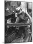 Men Converting Furnaces from Coal to Oil During the Fuel Shortage-null-Mounted Photographic Print