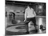 Men Curling with Mops and Brooms-George Skadding-Mounted Photographic Print