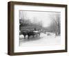 Men Cutting Ice-null-Framed Photographic Print