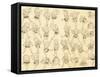 Men Dancing-Katsushika Hokusai-Framed Stretched Canvas