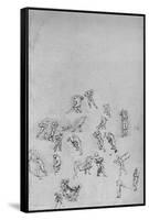 'Men Digging, Carrying Earth, Etc.', c1480 (1945)-Leonardo Da Vinci-Framed Stretched Canvas