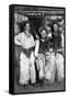 Men Dressed as Cowboys with Bottles of Whiskey-Lantern Press-Framed Stretched Canvas