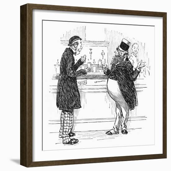 Men Drinking at Bar-null-Framed Giclee Print