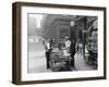Men Eating Fresh Clams from a Pushcart Peddler in NYC's Italian Quarter-null-Framed Photo