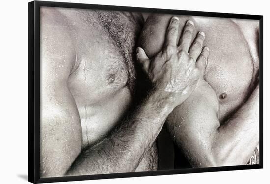 Men Embracing-null-Framed Poster