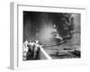 Men Escaping from Sinking U.S.S. California-null-Framed Photographic Print