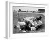 Men Fixing Their Race Car During the Grand Prix-Stan Wayman-Framed Photographic Print