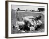 Men Fixing Their Race Car During the Grand Prix-Stan Wayman-Framed Photographic Print