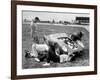 Men Fixing Their Race Car During the Grand Prix-Stan Wayman-Framed Photographic Print