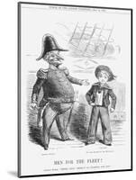 Men for the Fleet!, 1859-null-Mounted Giclee Print