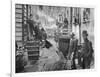 Men Gathered in Bandit's Roost-Jacob August Riis-Framed Photographic Print