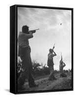 Men Hunting Doves-Cornell Capa-Framed Stretched Canvas