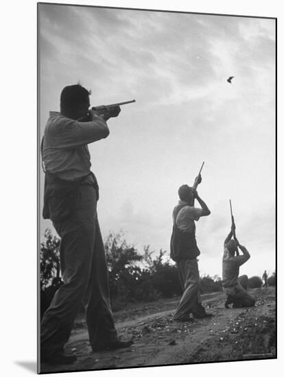 Men Hunting Doves-Cornell Capa-Mounted Photographic Print