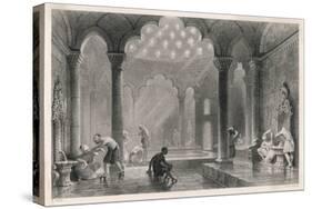 Men in a Turkish Bath at Istanbul-null-Stretched Canvas