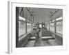 Men in Hats and Coats in the Interior of an Electric Tram, London, 1933-null-Framed Photographic Print