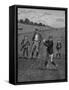 Men In Knickers Playing A Game Of Golf-Bettmann-Framed Stretched Canvas