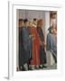 Men in Medieval Dress, Detail from the Raising of the Son of Theophilus-Tommaso Masaccio-Framed Giclee Print