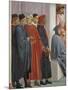 Men in Medieval Dress, Detail from the Raising of the Son of Theophilus-Tommaso Masaccio-Mounted Giclee Print