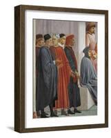 Men in Medieval Dress, Detail from the Raising of the Son of Theophilus-Tommaso Masaccio-Framed Giclee Print