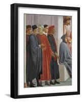 Men in Medieval Dress, Detail from the Raising of the Son of Theophilus-Tommaso Masaccio-Framed Giclee Print