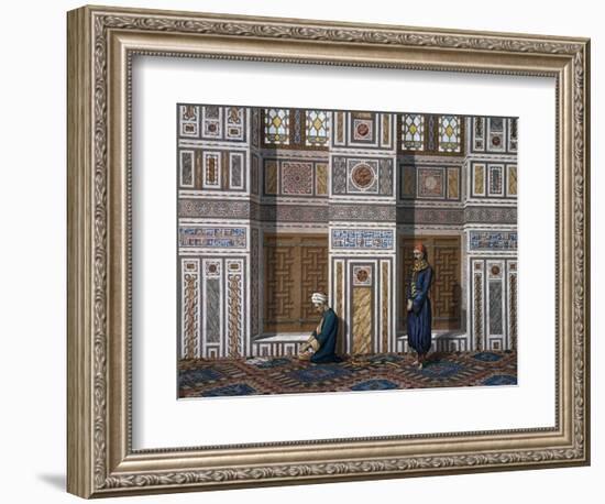 Men in Prayer-Emile Prisse d'Avennes-Framed Giclee Print