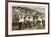 Men in Sombreros at Bar, Tijuana, Mexico-null-Framed Art Print