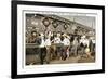 Men in Sombreros at Bar, Tijuana, Mexico-null-Framed Art Print