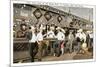 Men in Sombreros at Bar, Tijuana, Mexico-null-Mounted Art Print