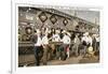 Men in Sombreros at Bar, Tijuana, Mexico-null-Framed Art Print