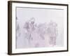 Men in the Bitter Cold at a Station in Antarctica-Michael Rougier-Framed Photographic Print