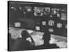 Men in the Control Room Watching the Ed Sullivan Television Show-Ralph Morse-Stretched Canvas