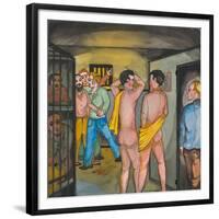 Men in the Seattle City Jail-Ronald Ginther-Framed Giclee Print