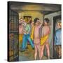 Men in the Seattle City Jail-Ronald Ginther-Stretched Canvas