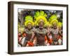 Men in traditional dress at Dinagyang Festival, Iloilo City, Western Visayas, Philippines-Jason Langley-Framed Photographic Print