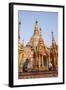 Men Laying Out Oil Lamps for Evening Ceremony at Buddhist Temple-Stephen Studd-Framed Photographic Print