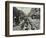 Men Laying Tramlines in the Middle of the Road, Whitechapel High Street, London, 1929-null-Framed Photographic Print