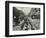 Men Laying Tramlines in the Middle of the Road, Whitechapel High Street, London, 1929-null-Framed Photographic Print