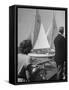 Men Lining their Sailboats Up at the Start Line at the Seawanhaka Yacht Club-Nina Leen-Framed Stretched Canvas
