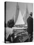 Men Lining their Sailboats Up at the Start Line at the Seawanhaka Yacht Club-Nina Leen-Stretched Canvas