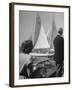 Men Lining their Sailboats Up at the Start Line at the Seawanhaka Yacht Club-Nina Leen-Framed Photographic Print