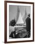 Men Lining their Sailboats Up at the Start Line at the Seawanhaka Yacht Club-Nina Leen-Framed Photographic Print