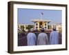 Men Looking at the Sultan's Palace, Muscat, Oman, Middle East-Gavin Hellier-Framed Photographic Print