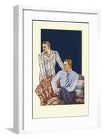 Men Modeling Clothes-null-Framed Art Print