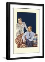 Men Modeling Clothes-null-Framed Art Print