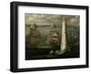 Men-O-War and Other Vessels Before the Eddystone Lighthouse-Isaac Sailmaker-Framed Giclee Print