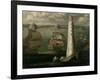 Men-O-War and Other Vessels Before the Eddystone Lighthouse-Isaac Sailmaker-Framed Giclee Print