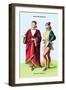 Men of Florence-Richard Brown-Framed Art Print