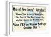 Men Of New Jersey! Attention!!!-null-Framed Art Print