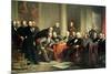 Men of Progress: Group Portrait of the Great American Inventors of the Victorian Age, 1862-Christian Schussele-Mounted Giclee Print