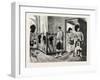 Men Of' the Black Watch in the Guard-Room, Dublin Castle Ireland, 1888-null-Framed Giclee Print